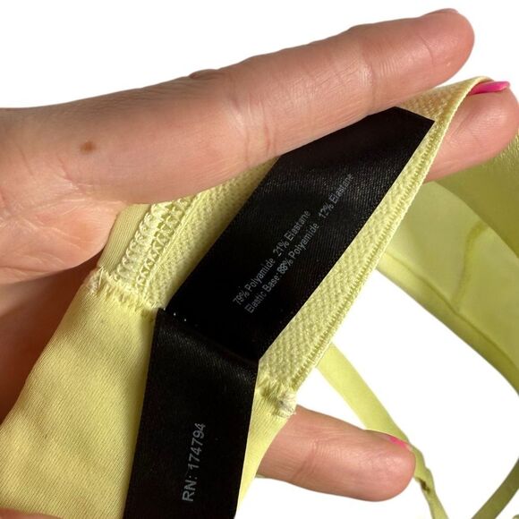 Pepper Soft Yellow Ultra Fine Wire Free Triangle Bralette - Picture 6 of 7